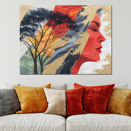 Tree of Vibrant Reflections - NicheCanvas