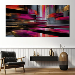 Vibrant Rhythms of Reflection - NicheCanvas