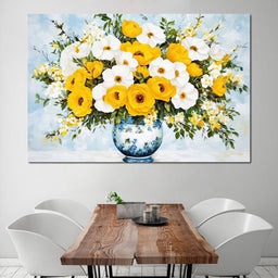 Golden Blossoms Harmonize - NicheCanvas