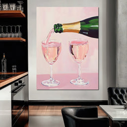 I Only Drink Champagne - NicheCanvas
