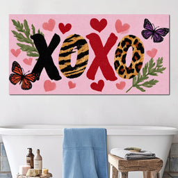 Wild Safari Love XOXO Hearts - NicheCanvas