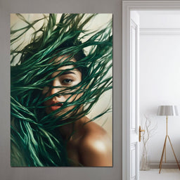 Emerald Enchantment Portrait - NicheCanvas