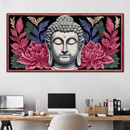 Buddha Blossom Tranquil Aura - NicheCanvas