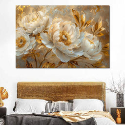 Golden Petal Harmony - NicheCanvas
