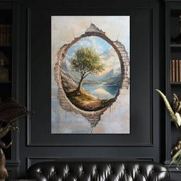 Panoramic Tranquility Portal - NicheCanvas