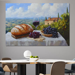 Tuscan Vineyard Bounty - NicheCanvas