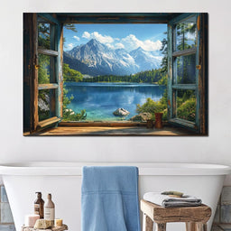 Alpine Serenity Vista - NicheCanvas