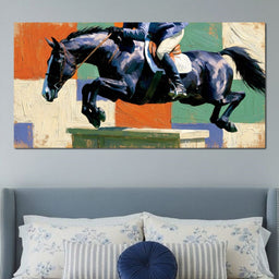 Galloping Through Fields of Color - NicheCanvas