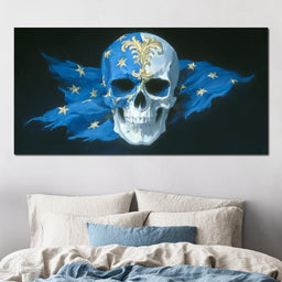 Sapphire Stars Sovereign Skull - NicheCanvas