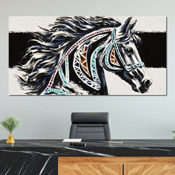 Majestic Stallion Tapestry - Alicia Smith - NicheCanvas