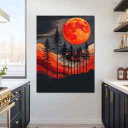 Blood Moon Forest - Johanjjf - NicheCanvas
