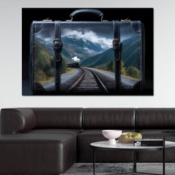 Mountain Rail Journey Escape - NicheCanvas