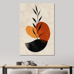 Plant Leaf Abstract Balance - NicheCanvas