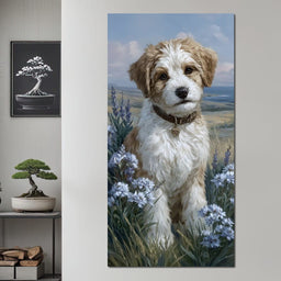 Puppy Meadow Dreams - NicheCanvas