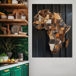 Africa Wooden Art - Johanjjf - NicheCanvas