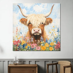 Highland Bloom Encounter - NicheCanvas