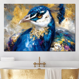Regal Peacock Gold Radiance - NicheCanvas