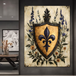 Noble Fleur De Lys Emblem - NicheCanvas