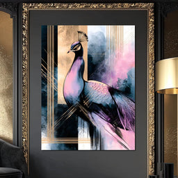 Gilded Plumage Upon Modern Horizons - NicheCanvas