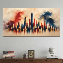 Midnight Fireworks Over The Standing Spires - NicheCanvas