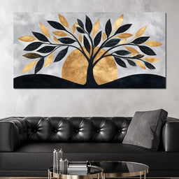 Golden Dawn Tree Reverie - NicheCanvas