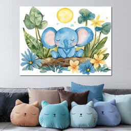 Elephant Dreams in Bloom - NicheCanvas