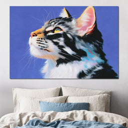 Majestic Feline Radiance - NicheCanvas