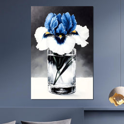 Petals of Indigo Essence - NicheCanvas