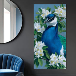 Peacock Radiance Blossoms - NicheCanvas