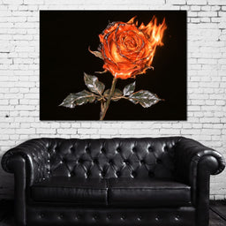 Fading Passion Consumed By Fire - NicheCanvas