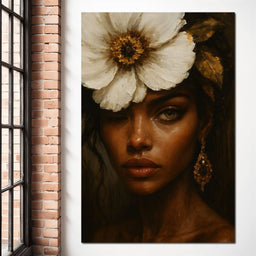 Golden Petals Enigma - NicheCanvas