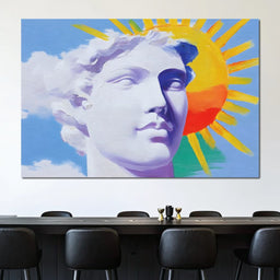 Sunlit Marble Dreamscape - NicheCanvas