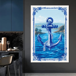 Tropical Ship Anchor - NicheCanvas