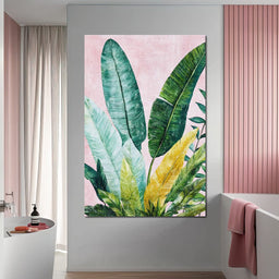 Tropical Leaf Harmony - NicheCanvas