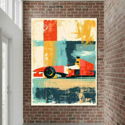 Grand Prix Abstract Motion - NicheCanvas