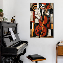 Cool Jazz Rhythm And The Upright Bass - NicheCanvas