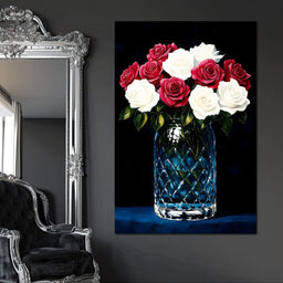 Velvet Petals Crystal Blooms - NicheCanvas