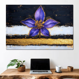 Golden Bloom Oasis Elegance - NicheCanvas