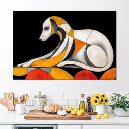 The Bauhaus Hound - TooplesArt - NicheCanvas