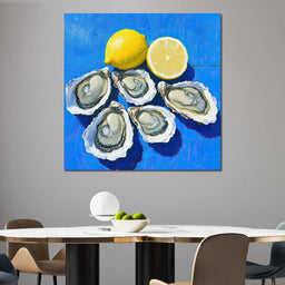 Lemon Kissed Oysters - NicheCanvas