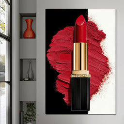 Velvet Lipstick Burst - NicheCanvas