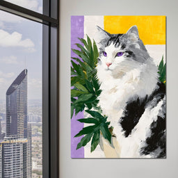Maine Coon Violet Eye Majesty - NicheCanvas