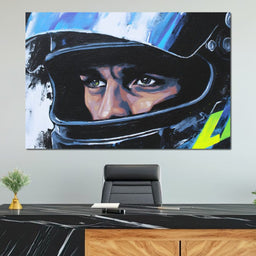 Racing Driver Intense Focus - NicheCanvas