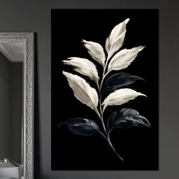 Silent Presence of Pale Leaves - NicheCanvas