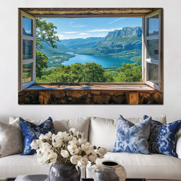 Window to Serene Vistas - NicheCanvas