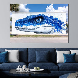 Street Art - Vivid Reptilian Glance - NicheCanvas
