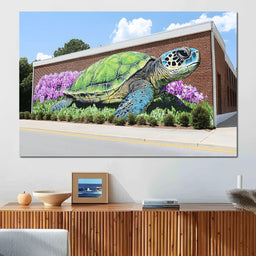 Street Art - Sea Turtle - NicheCanvas