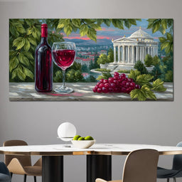 Vineyard Reverie Temple View - NicheCanvas