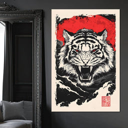 Roaring Tiger Wild Spirit - NicheCanvas