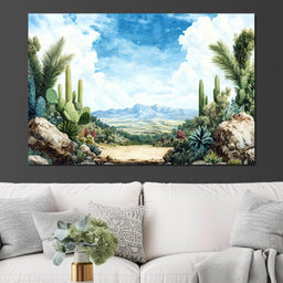 Desert Vista Dreams Alive - NicheCanvas